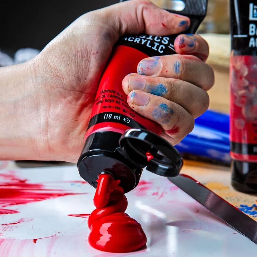 akrylová barva liquitex konzistence